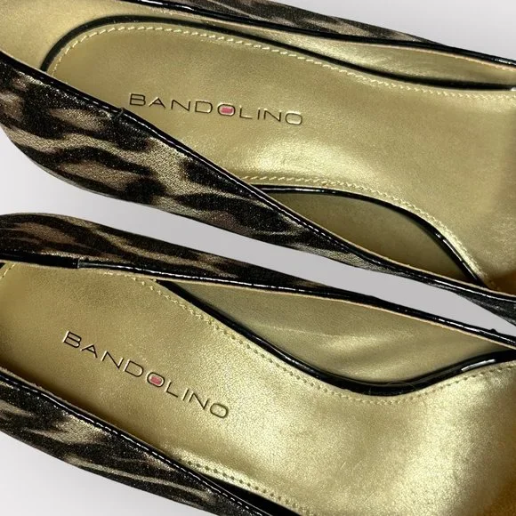 Bandolino Classic DYRE LEOPARD Pumps Heels Sz 8M - Picture 5 of 7